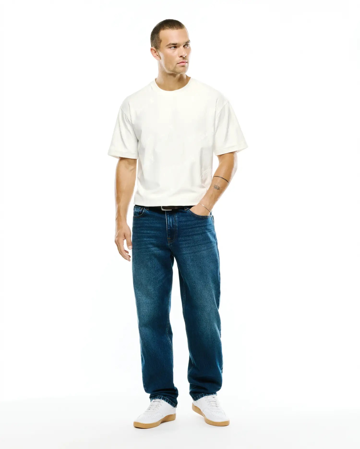 MENS LENNY RELAXED JACQUARD TEE - MT0200441