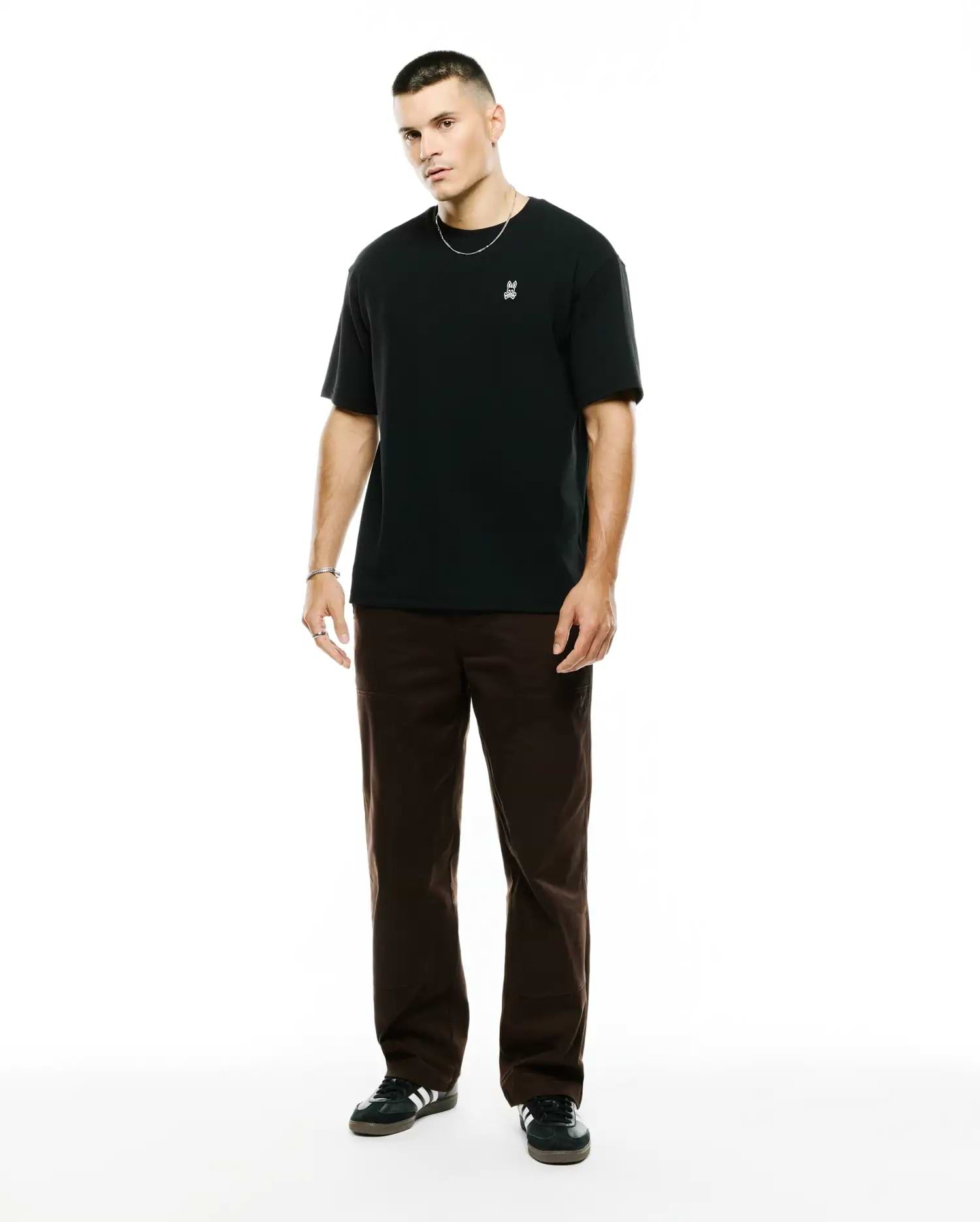 MENS NASIR TEXTURED OVERSIZED-FIT TEE - MT0200576