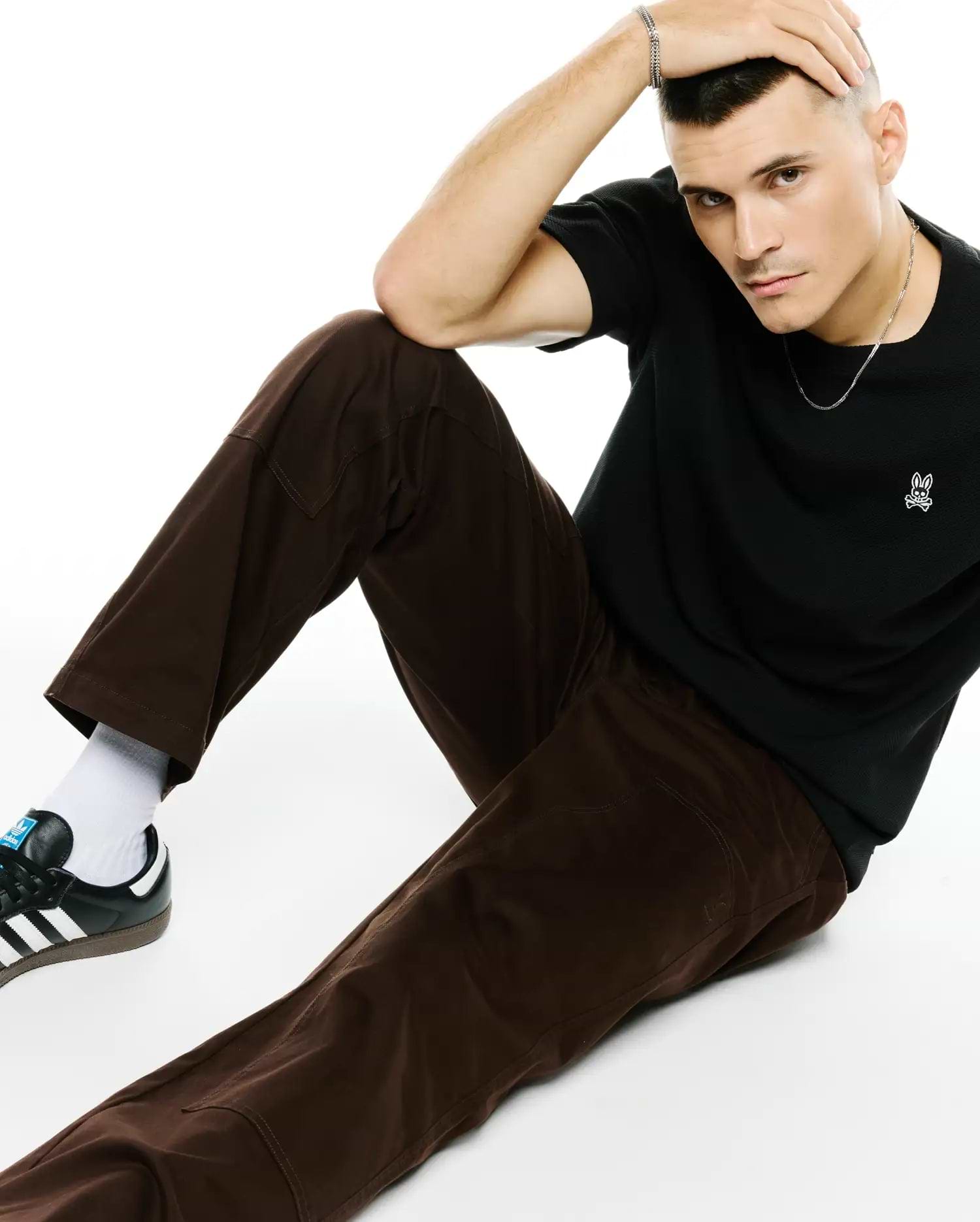 MENS NASIR TEXTURED OVERSIZED-FIT TEE - MT0200576