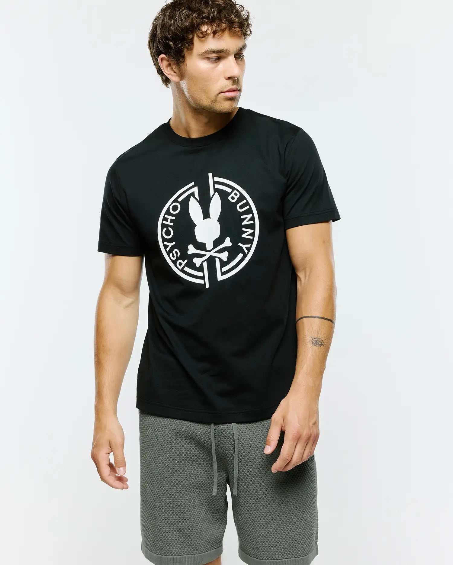 Men's Santa Fe Graphic Tee in Black | Psycho Bunny