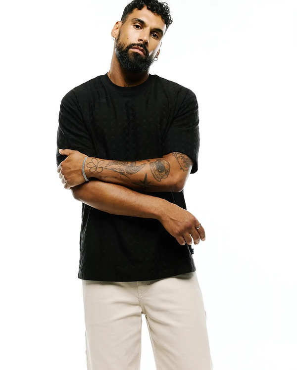 MENS GARRY JACQUARD OVERSIZED-FIT TEE view 1