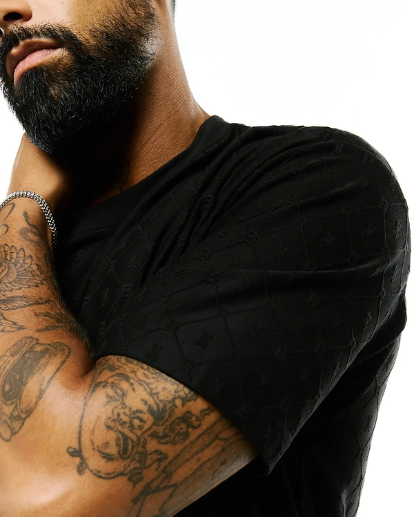 MENS GARRY JACQUARD OVERSIZED-FIT TEE view 2