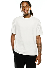 MENS GARRY JACQUARD OVERSIZED-FIT TEE - MT0200633