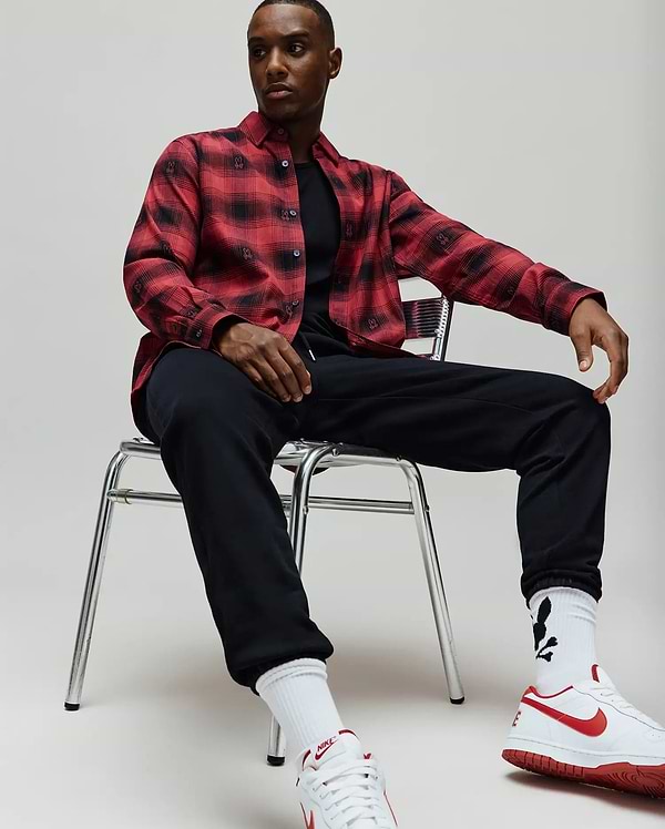 Men's Kurt Plaid Flannel Shirt in Red