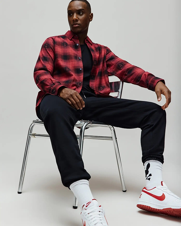 Men's Kurt Plaid Flannel Shirt in Red
