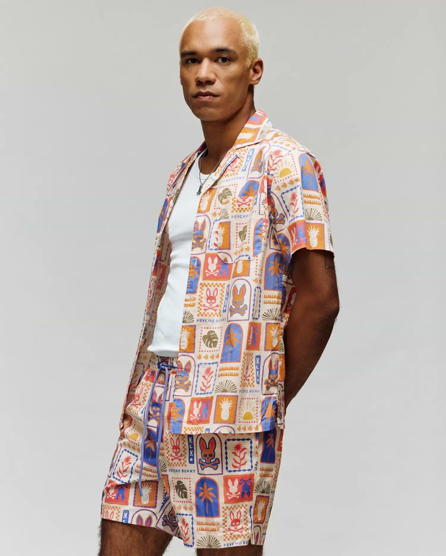 Men's Sundew Shirt in White | Psycho Bunny