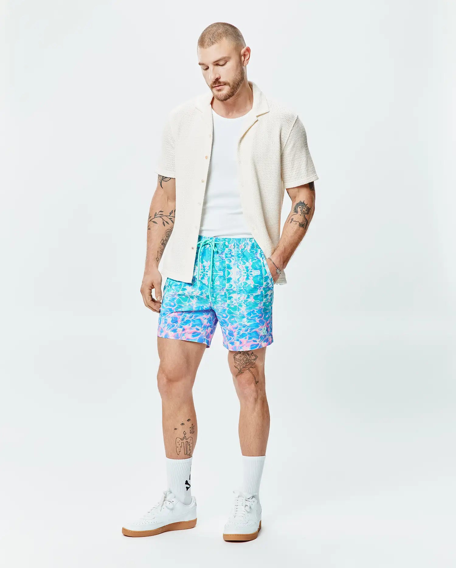 MENS ACHILLE CROCHET SHIRT - MT0300169