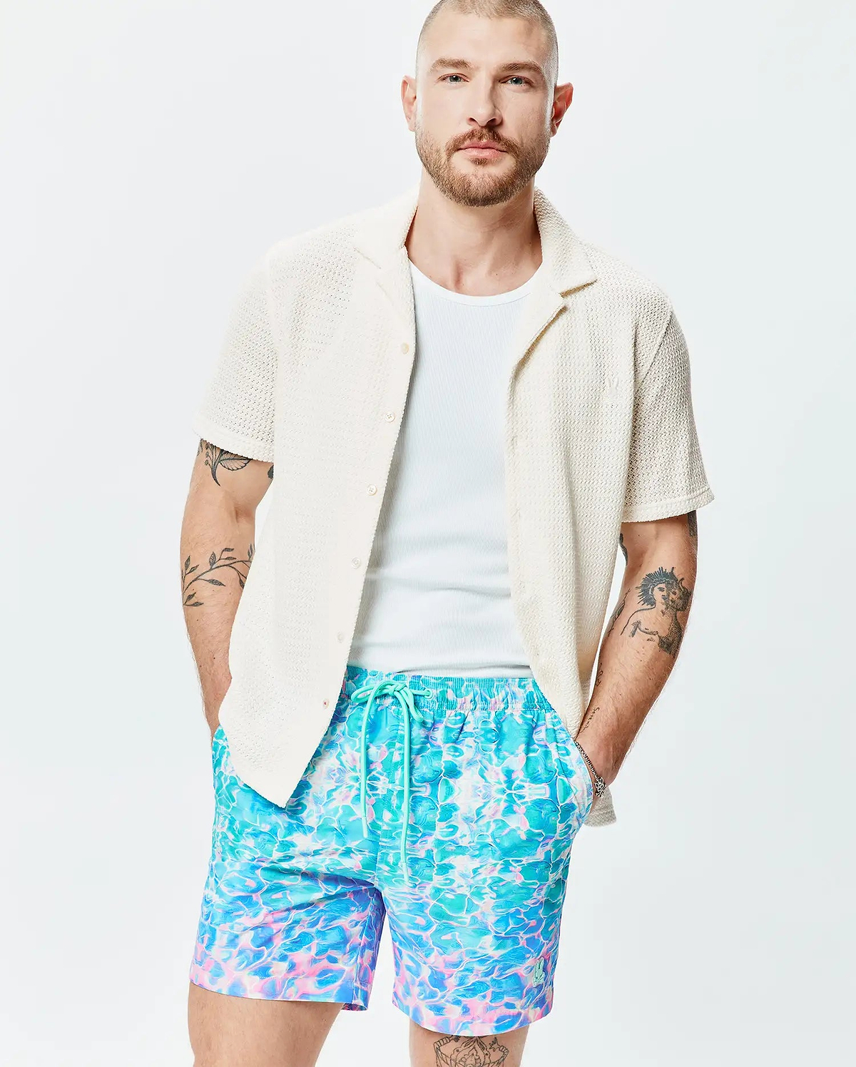 MENS ACHILLE CROCHET SHIRT - MT0300169