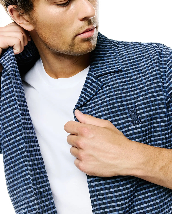MENS ERIK RAISED CHECK SHIRT view 2