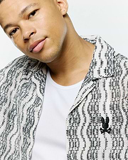 MENS DAVE CROCHET SHIRT vista 2