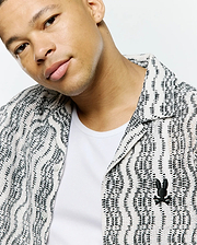 MENS DAVE CROCHET SHIRT vista 2