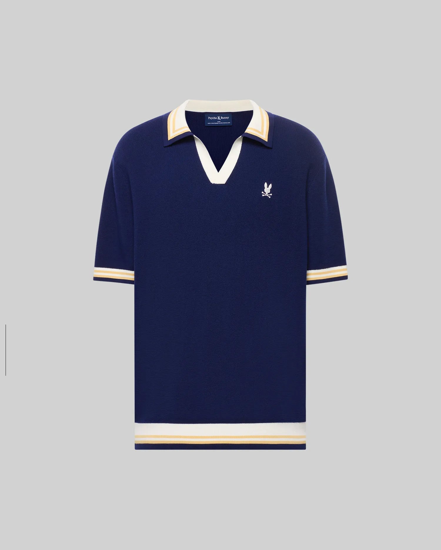 Men's Carter Sweater Polo in Blue | Psycho Bunny