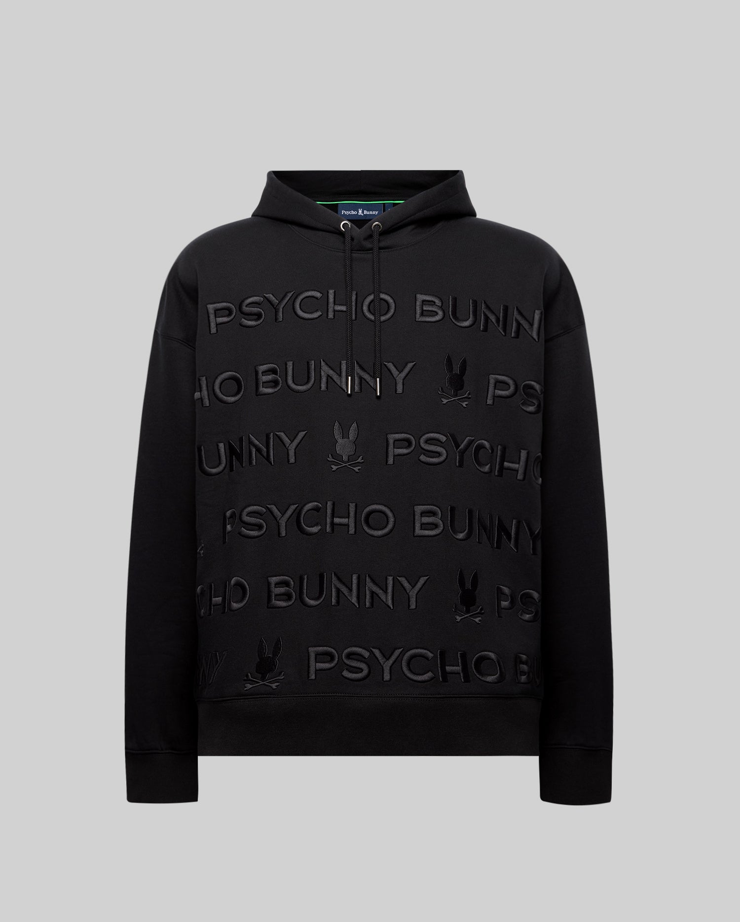 Men's Orson Embroidered Hoodie in Black | Psycho Bunny