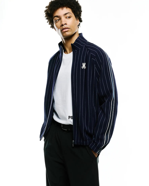 MEN'S HARLAND PINSTRIPE TRACK JACKET view 1