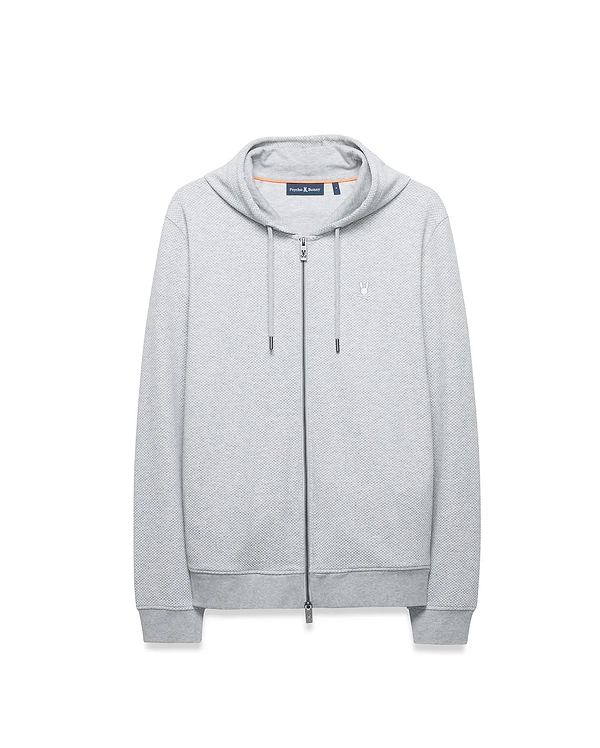 MENS MARC TEXTURED FULL ZIP HOODIE view 2
