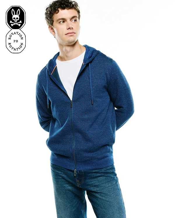 MEN'S MARC TEXTURED ZIP HOODIE view 1