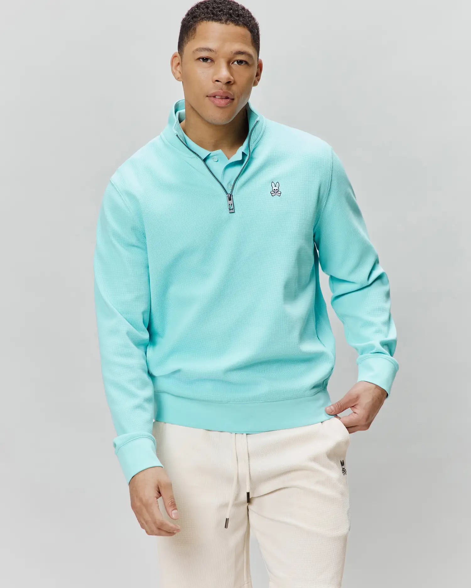 MENS MAXTON WAFFLE 1/4 ZIP - MT0500253