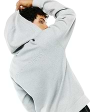 Mens Jonathan Zip Hoodie in heather grey, featuring a relaxed fit and soft french terry fabric. Large embossed PSYCHO BUNNY text is prominently displayed on the upper back. (2)