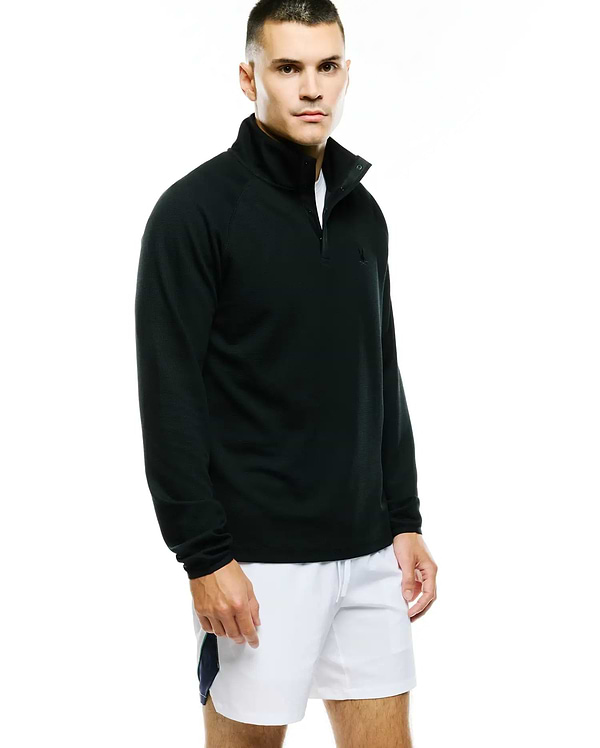 MEN'S TOMAS WAFFLE MOCK NECK FLEECE view 1