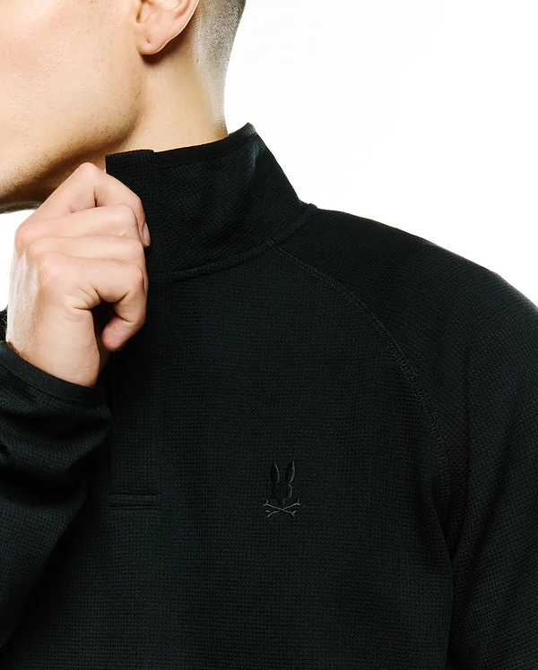 MEN'S TOMAS WAFFLE MOCK NECK FLEECE view 2