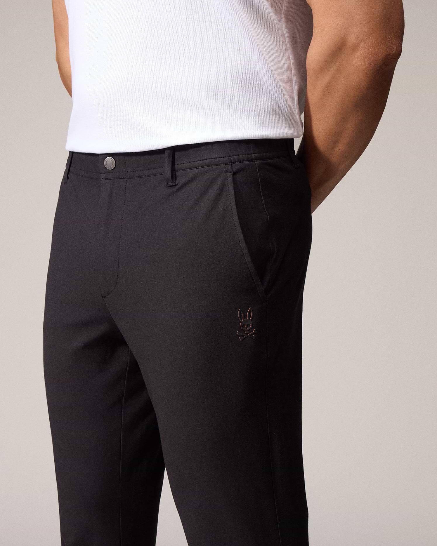 Mens Black Madison Commuter Pant | Psycho Bunny