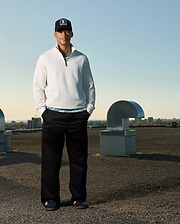 MENS MARC QUARTER-ZIP SWEATSHIRT view 1