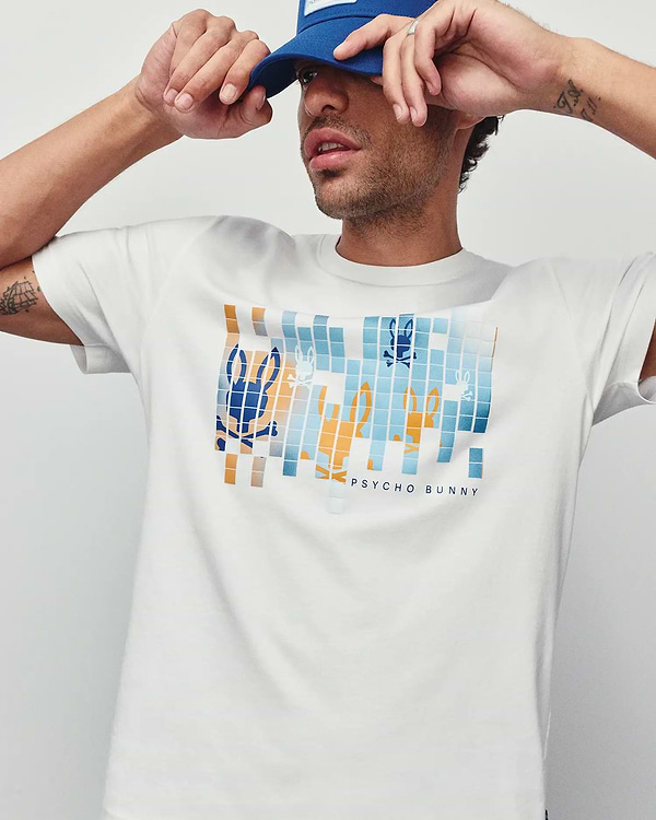 MENS ZANDER PIMA COTTON GRAPHIC TEE view 2