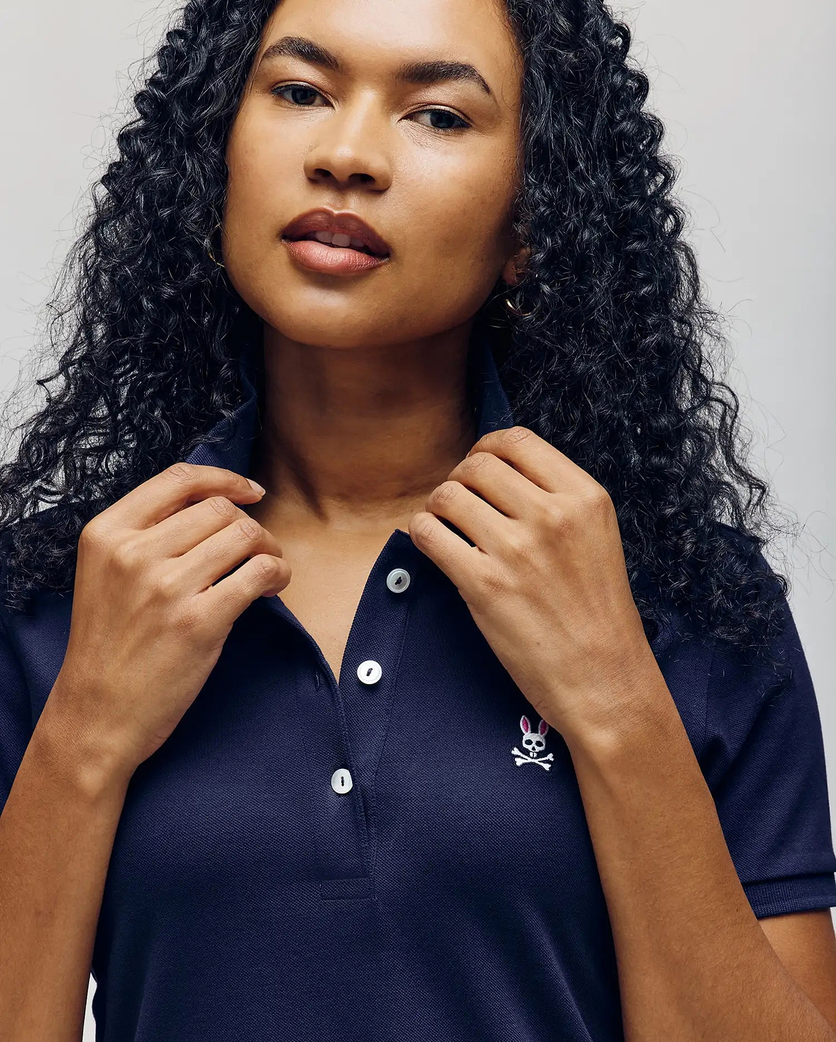 Womens BLUE Polo Dress