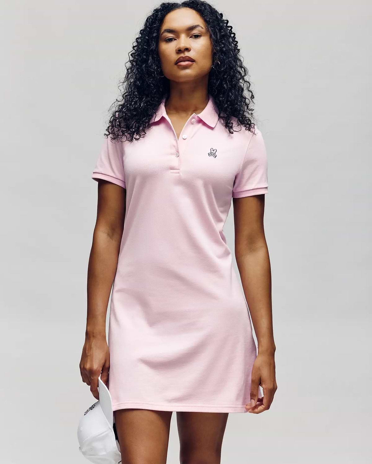 Womens Pink Polo Dress