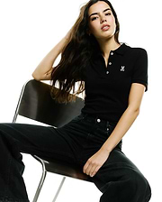 WOMENS PIQUE POLO view 3