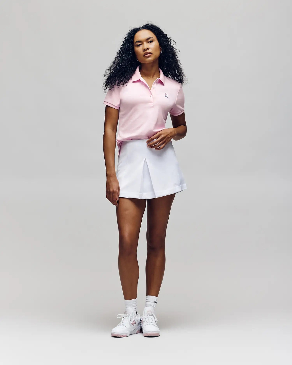 Womens Pink Pique Polo | Psycho Bunny