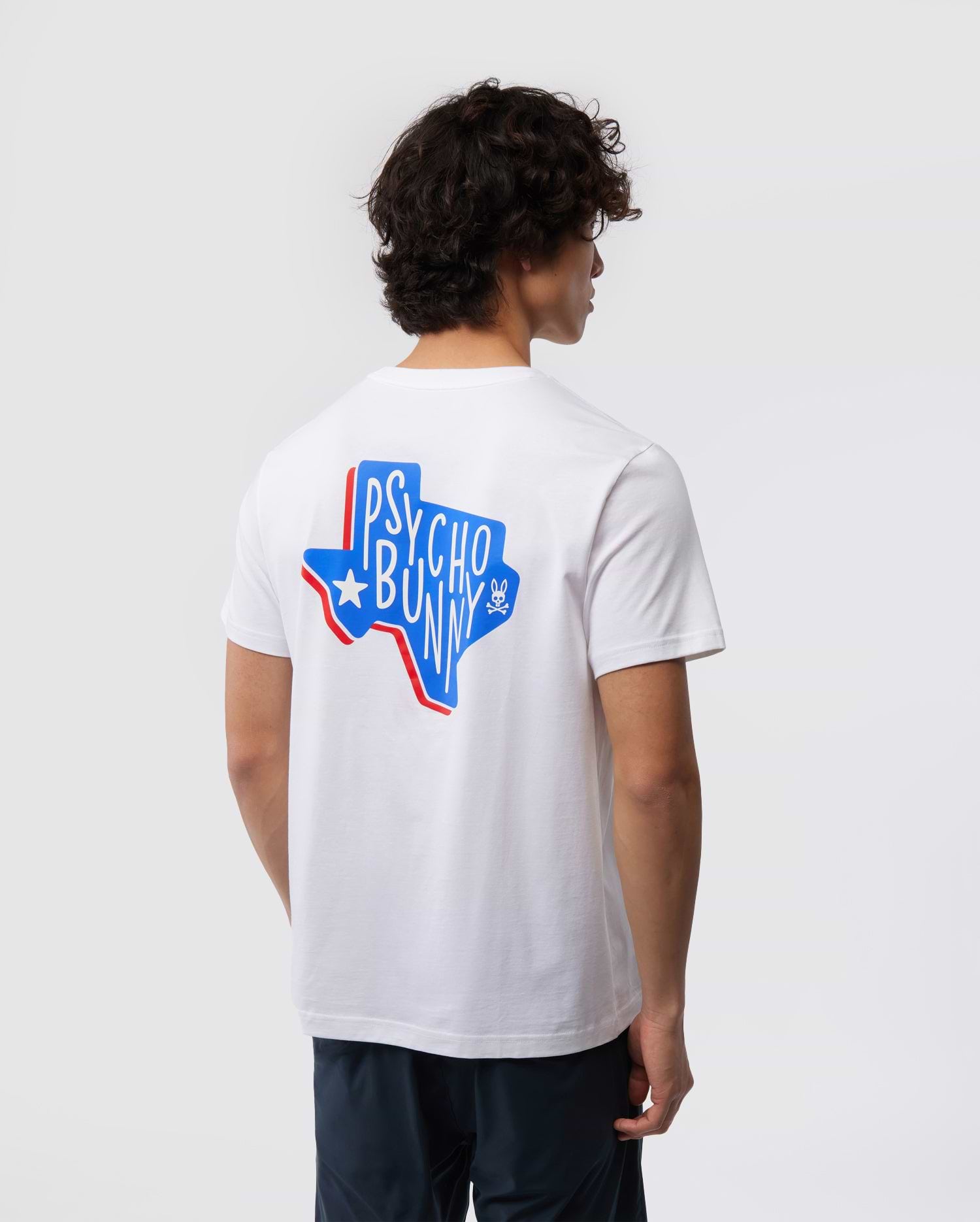 MENS TEXAS WHITE BUNNY SHORT SLEEVE TEE | PSYCHO BUNNY