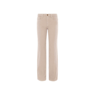 Scottie Wide-Leg Jean in beige, featuring a high-rise waist, wide-leg silhouette, premium stretch denim construction, front and back pockets, belt loops, and a button closure, displayed on a white background.