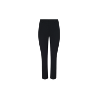 The Ketra Bootcut Trouser is displayed against a plain white background, shown front-facing with belt loops, a smooth waistband, and slant pockets. Crafted from midweight suiting fabric, these bootcut pants offer a polished look.