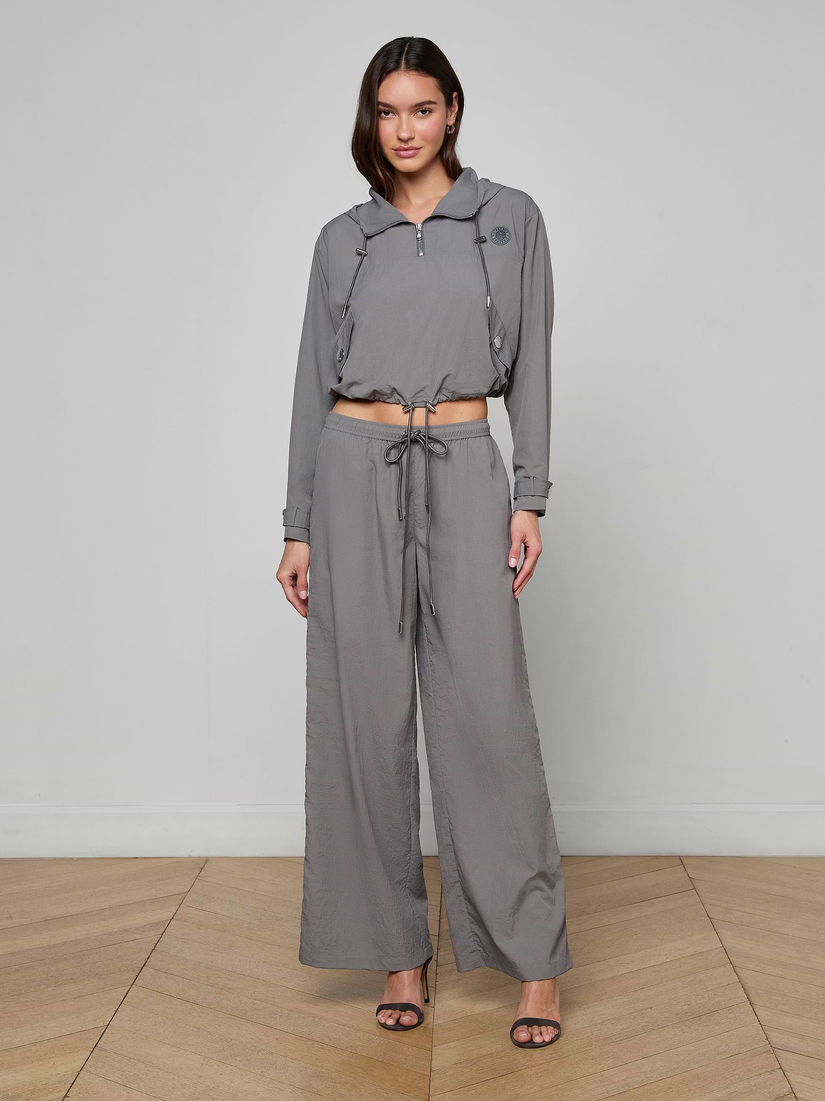 Valkyrie Snap Pant in Medium Grey | L'AGENCE