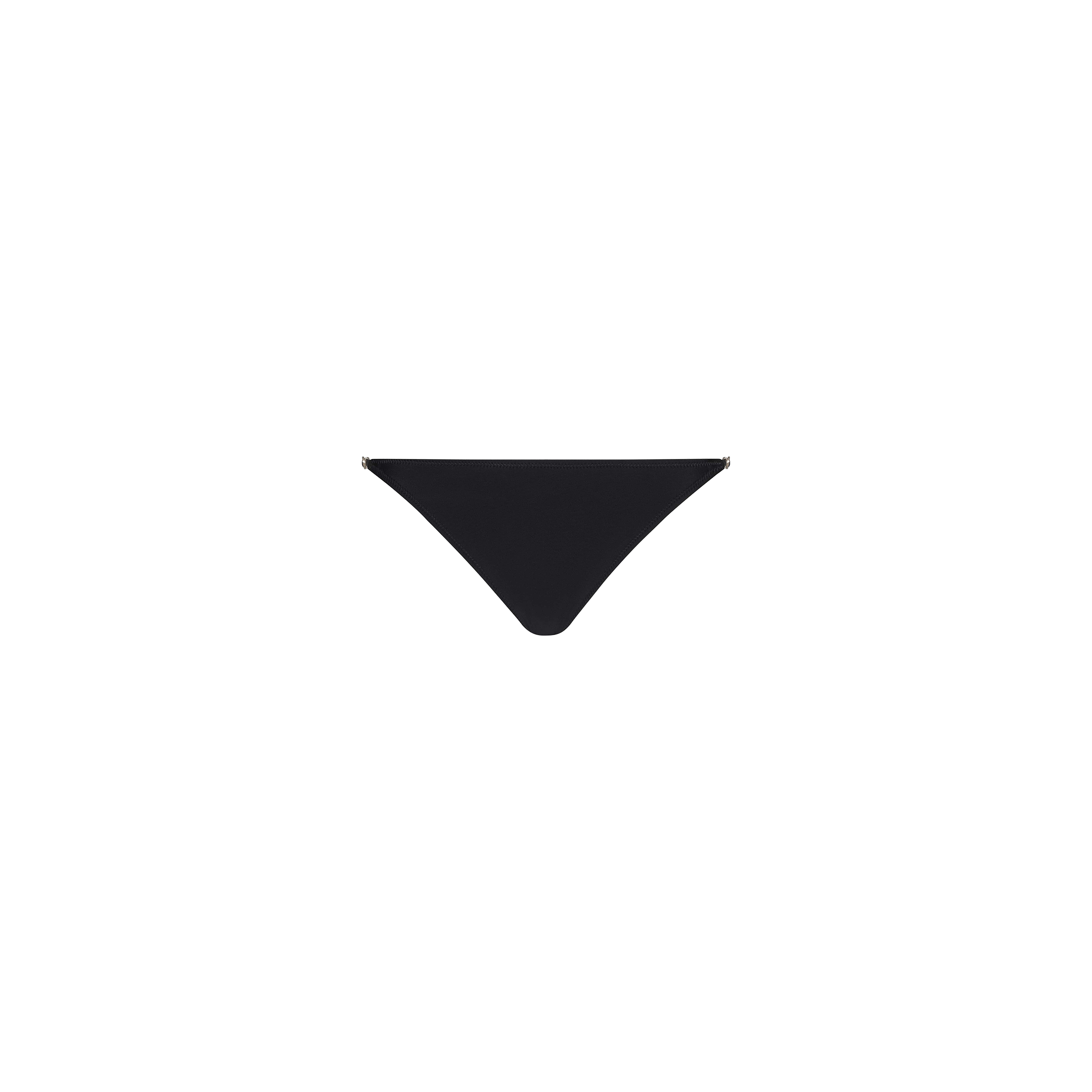 Violet String Bikini Bottom with a simple, minimal design in black—perfect for mixing and matching with your favorite black swim separates. Shown on a plain white background.
