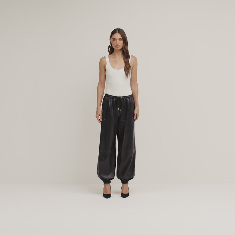 Mariko Leather Jogger