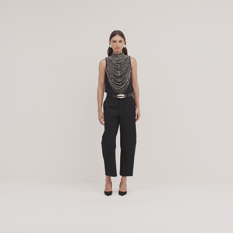 Yun Draped Crystal Tank