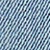 Close-up of blue and white diagonal striped denim fabric, showing the woven texture and fibers in detail.