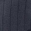 Close-up of dark gray fabric with vertical stitched lines creating a subtle pinstripe pattern.