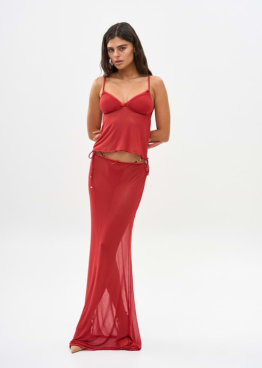 SOLAY CRIMSON - SKIRT