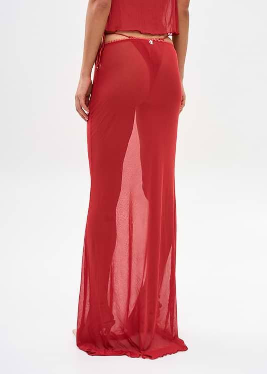 SOLAY CRIMSON - SKIRT