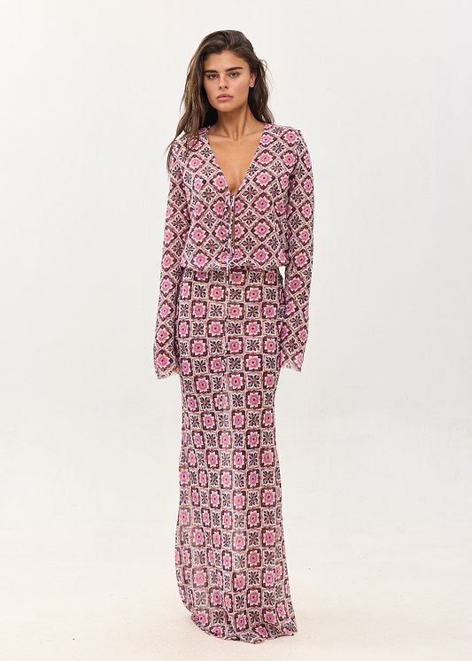 NEMA ANISE TILE - MAXI DRESS