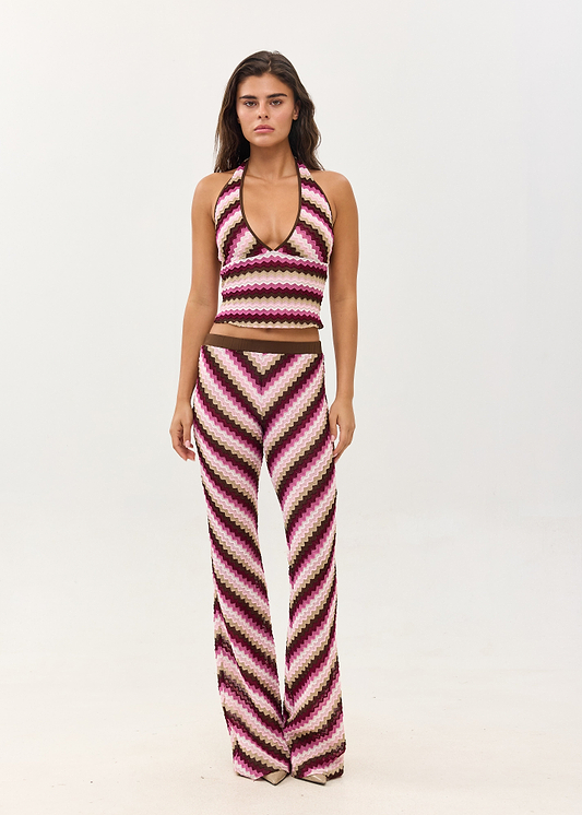 MADDY CHEVRON KNIT - PANTS