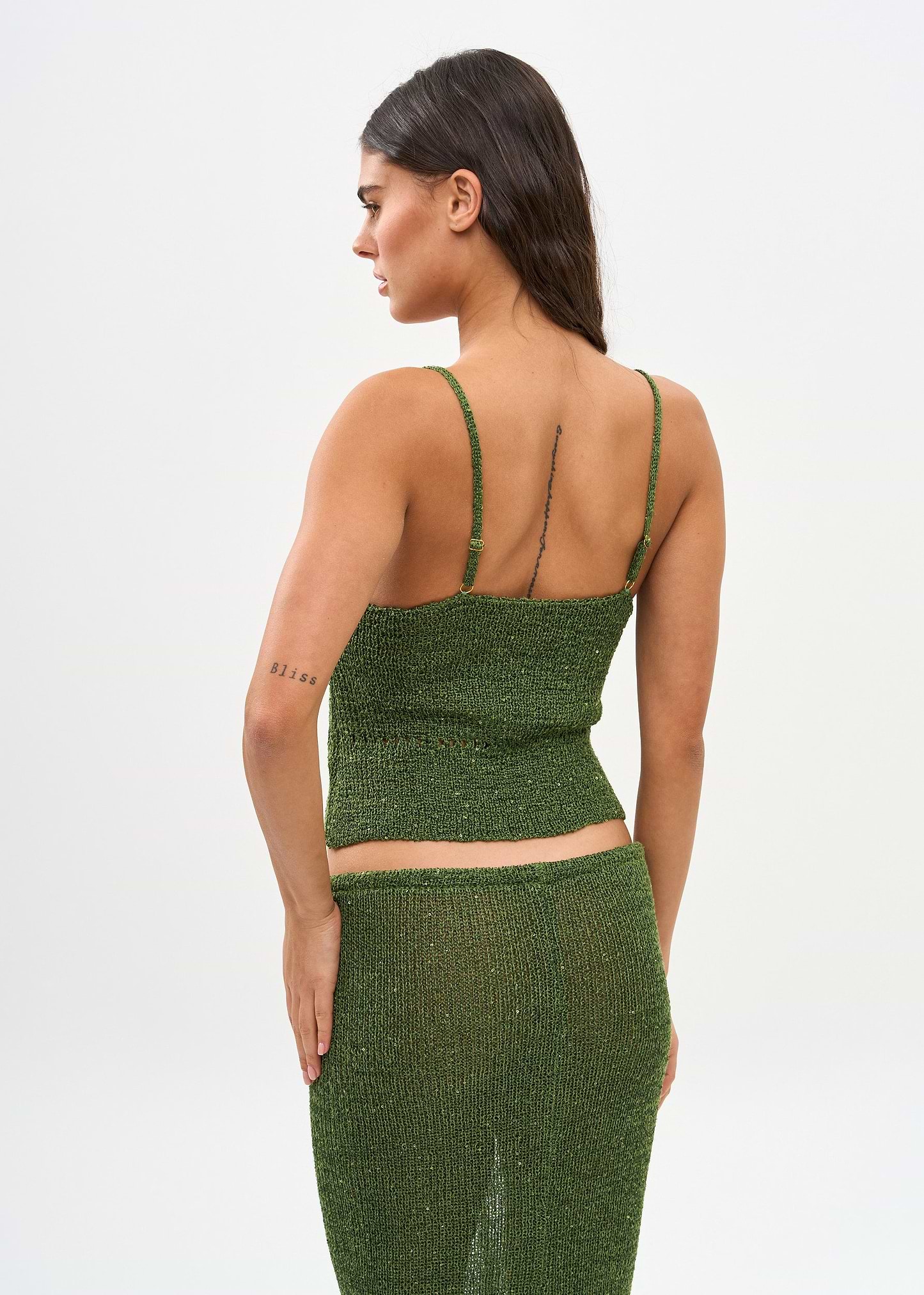 ASTRA GLITTER JUNGLE GREEN - SHIRT