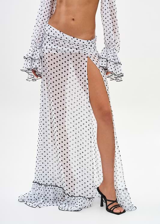 JOSIE WHITE POLKA - SHIRT