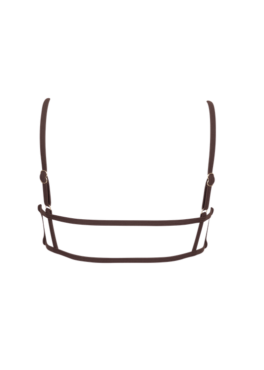 חזיות ספורט לנשים ISADORA DARK BROWN - TOP