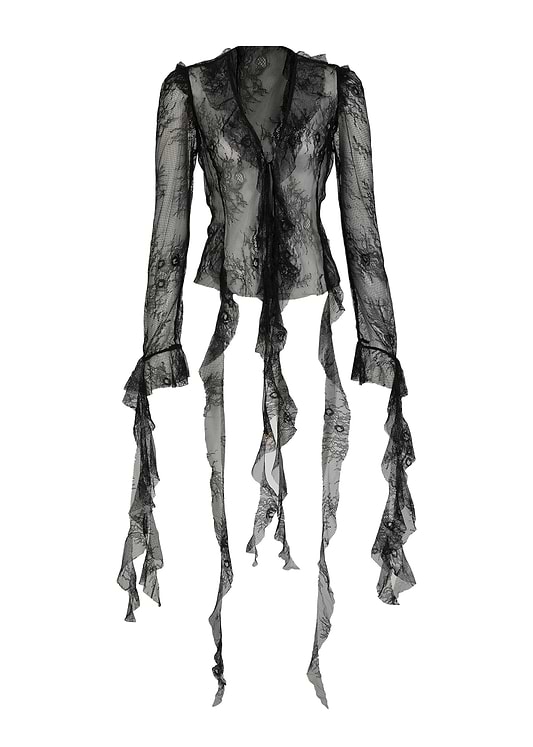 ALANA BLACK LACE - SHIRT