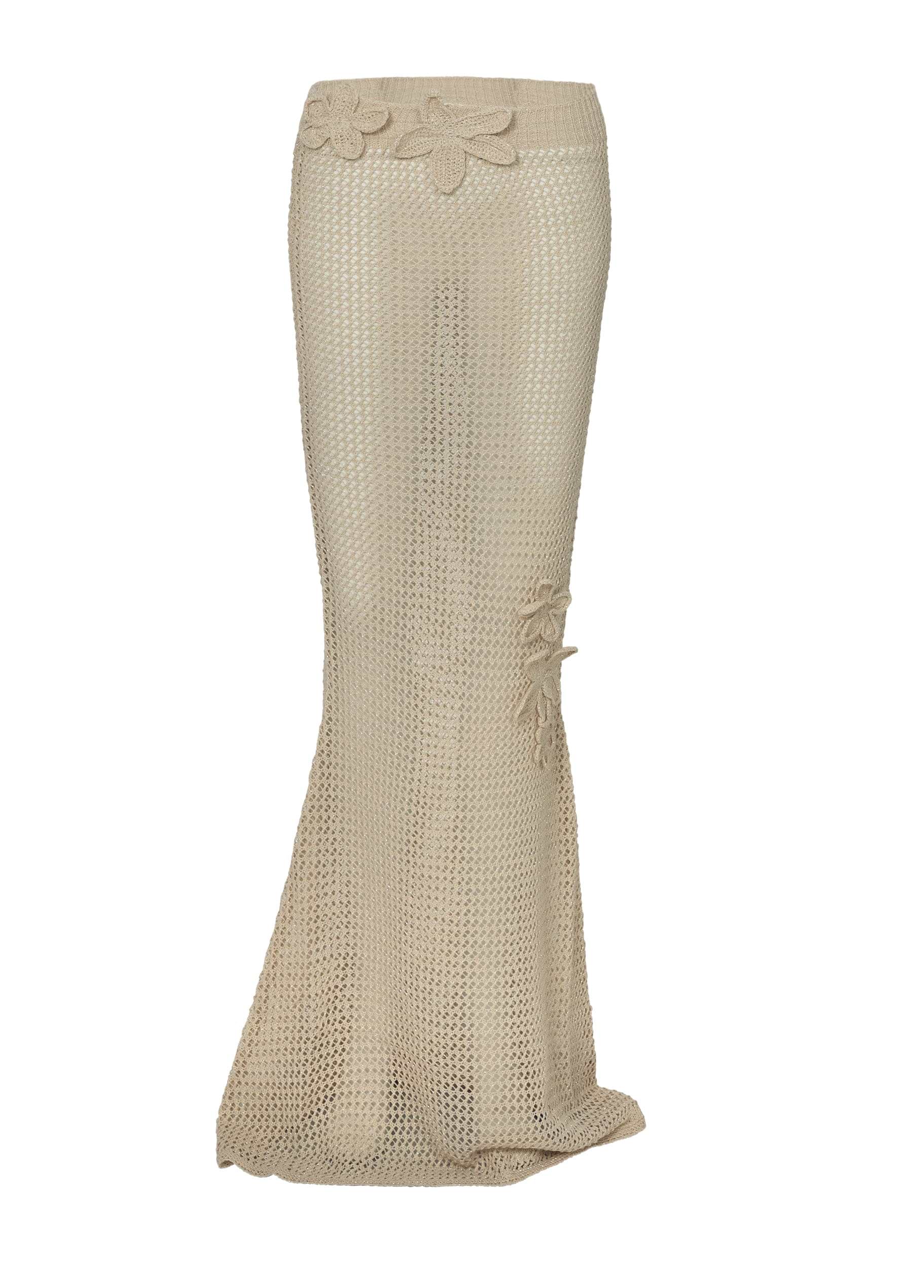 YOKO KNITTED SAND - SKIRT
