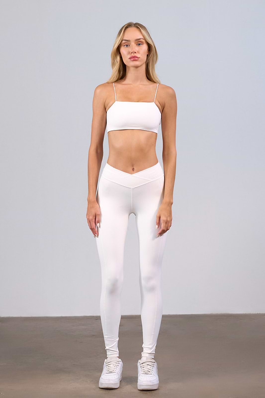 טייצים לנשים RHEA WHITE - LEGGING
